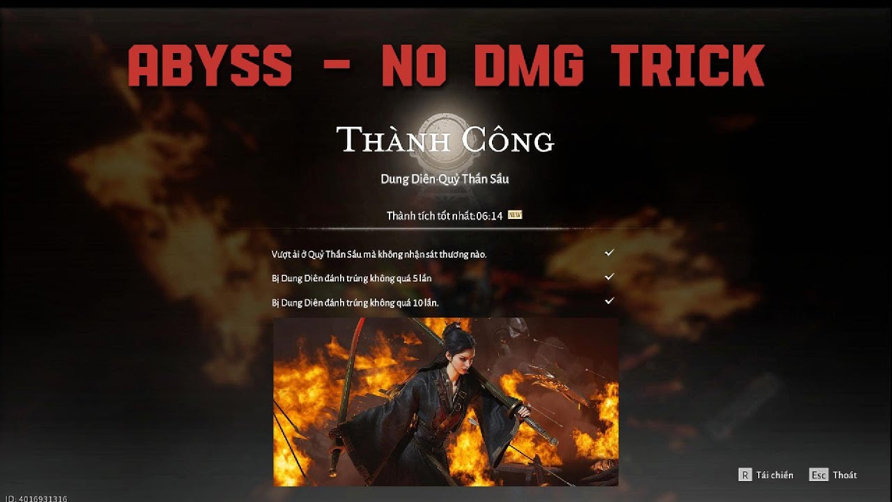 DUNG DIÊN [Murong Yuan] ABYSS - NO DAMAGE  TRICK LỎ - WHERE WINDS MEET