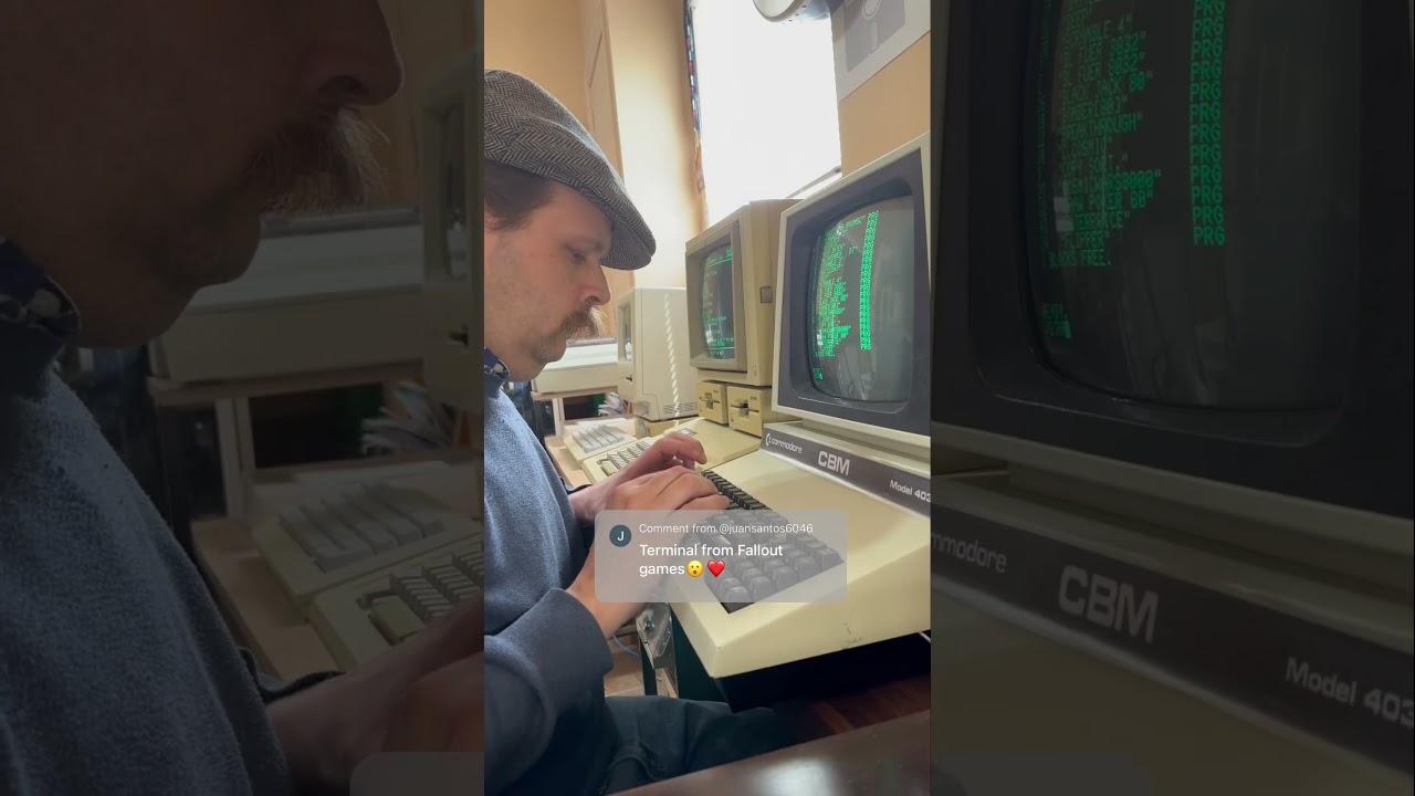 Commodore PET 4032 &laquo;Fallout Terminal&raquo; #ретровычисления #ретроигры