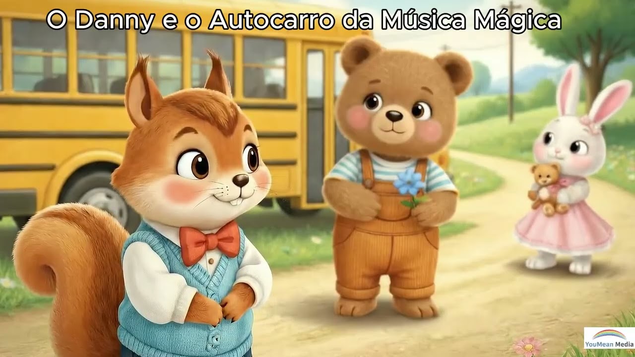 Danny e o Autocarro da Música Mágica | As Rodas do Autocarro | Animação Musical Infantil