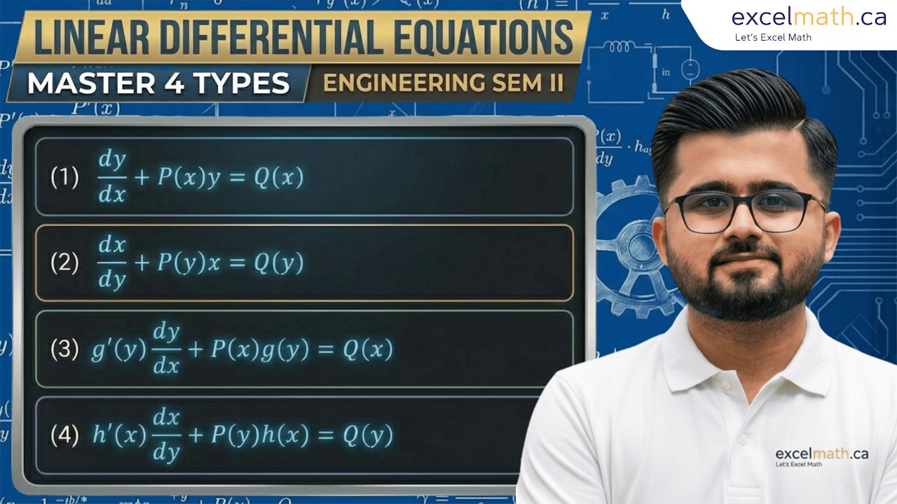 Linear Differential Equations Made Easy (Step‑by‑Step + Exam Examples)