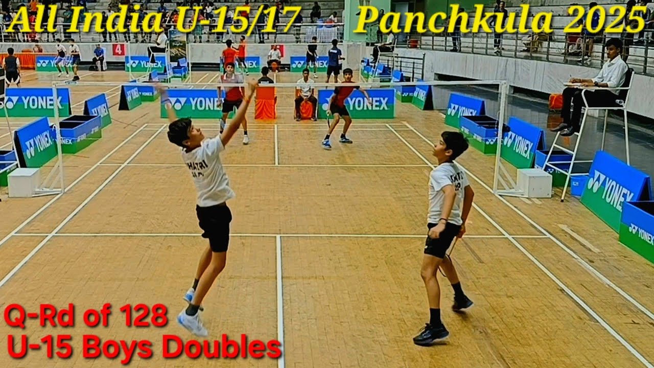 Kandarp/Shardool Vs Raghav/Arjun, U15 BD Q-Rd. of 128, All India Panchkula, Sept 2025