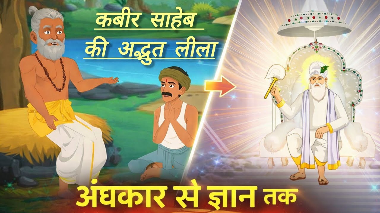 कबीर साहेब का सच्चा ज्ञान | अंधकार से ज्ञान तक | भक्ति Animation 