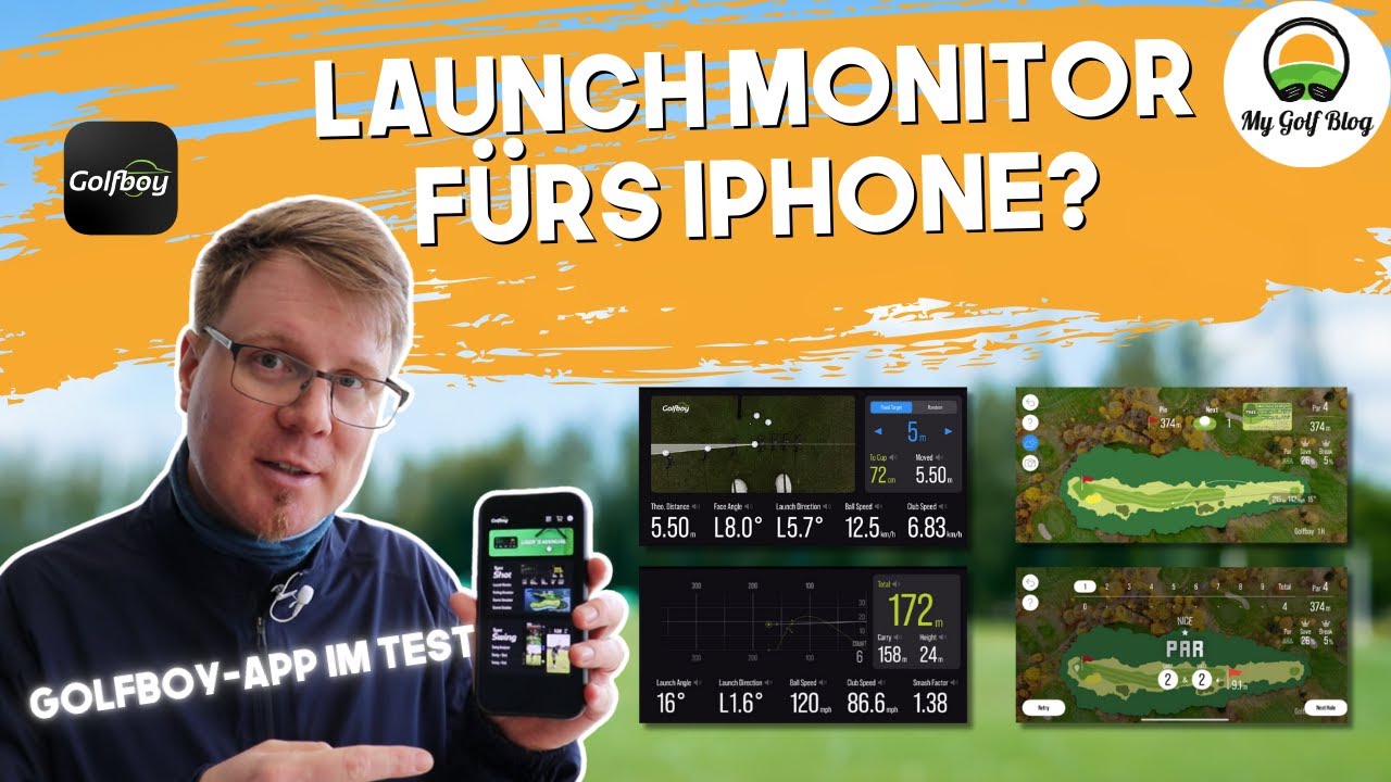 Golfboy App vs. Garmin R10  Launch Monitor // App im Test/Review