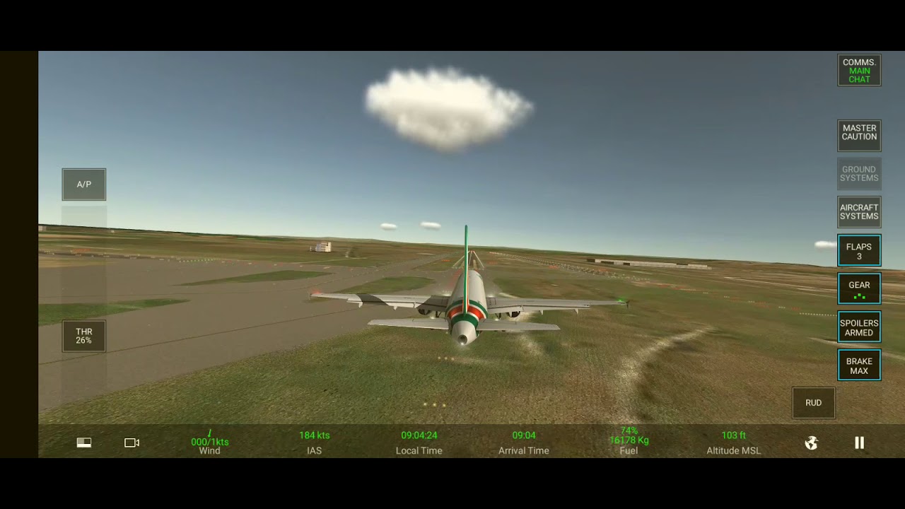 TUTORIAL1 RFS Real Flight Simulator [atterraggio/landing,taxi to gate]