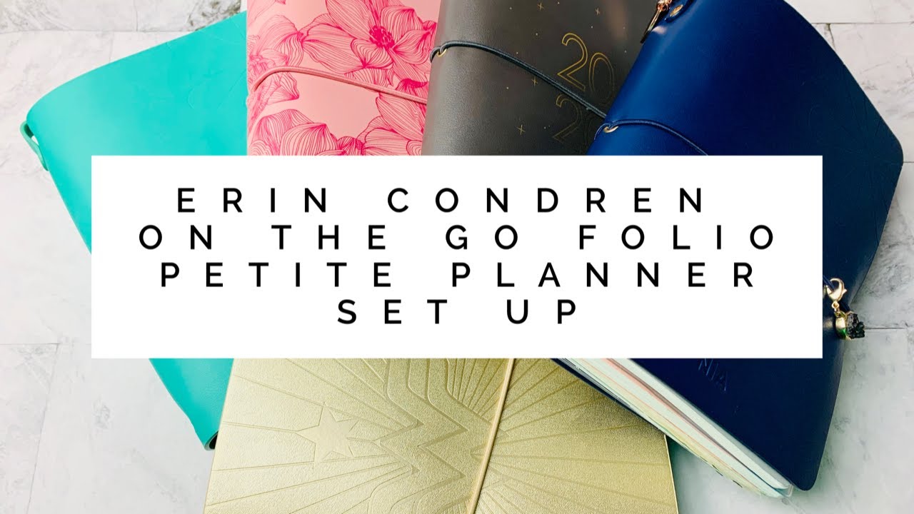 Erin Condren On The Go Folio Petite Planner System Set Up