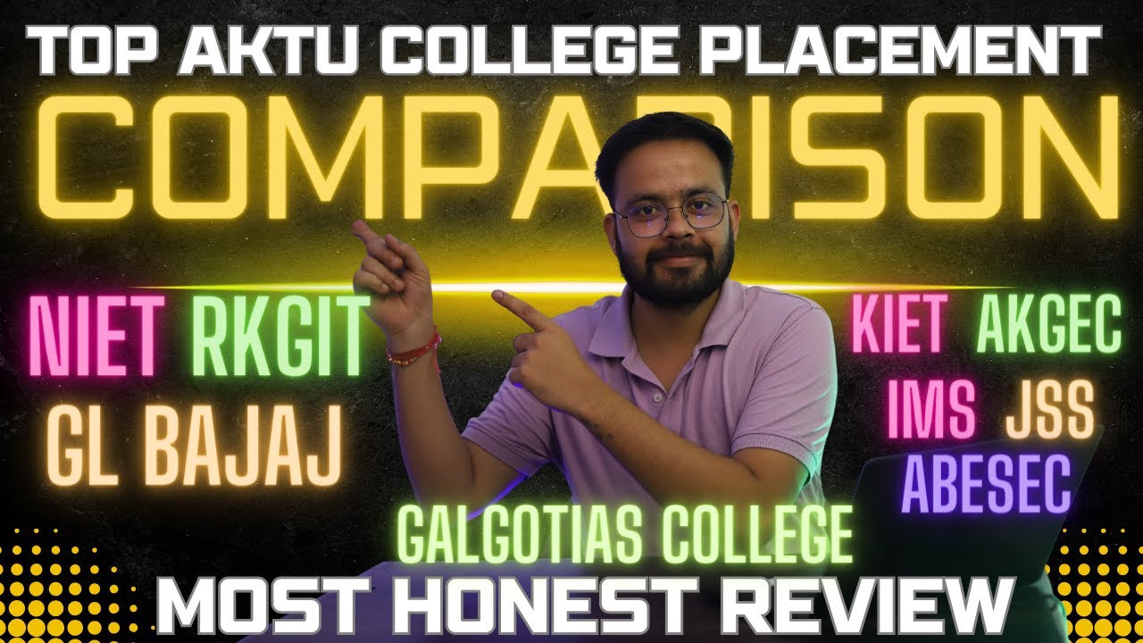 BEST PLACEMENT COLLEGE | COMPARISON #aktu #niet #IMS #glbajaj #KIET