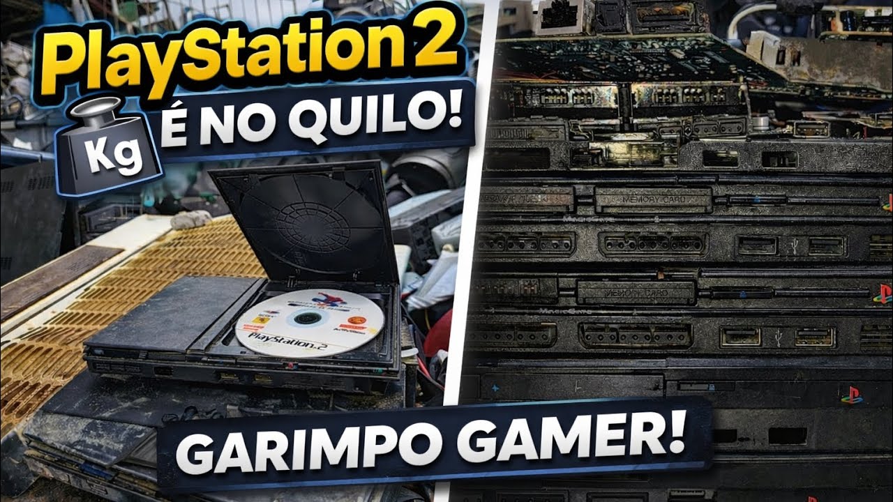 PlayStation 2 No Ferro Velho é Barato,  Mas Será Que Funciona? 