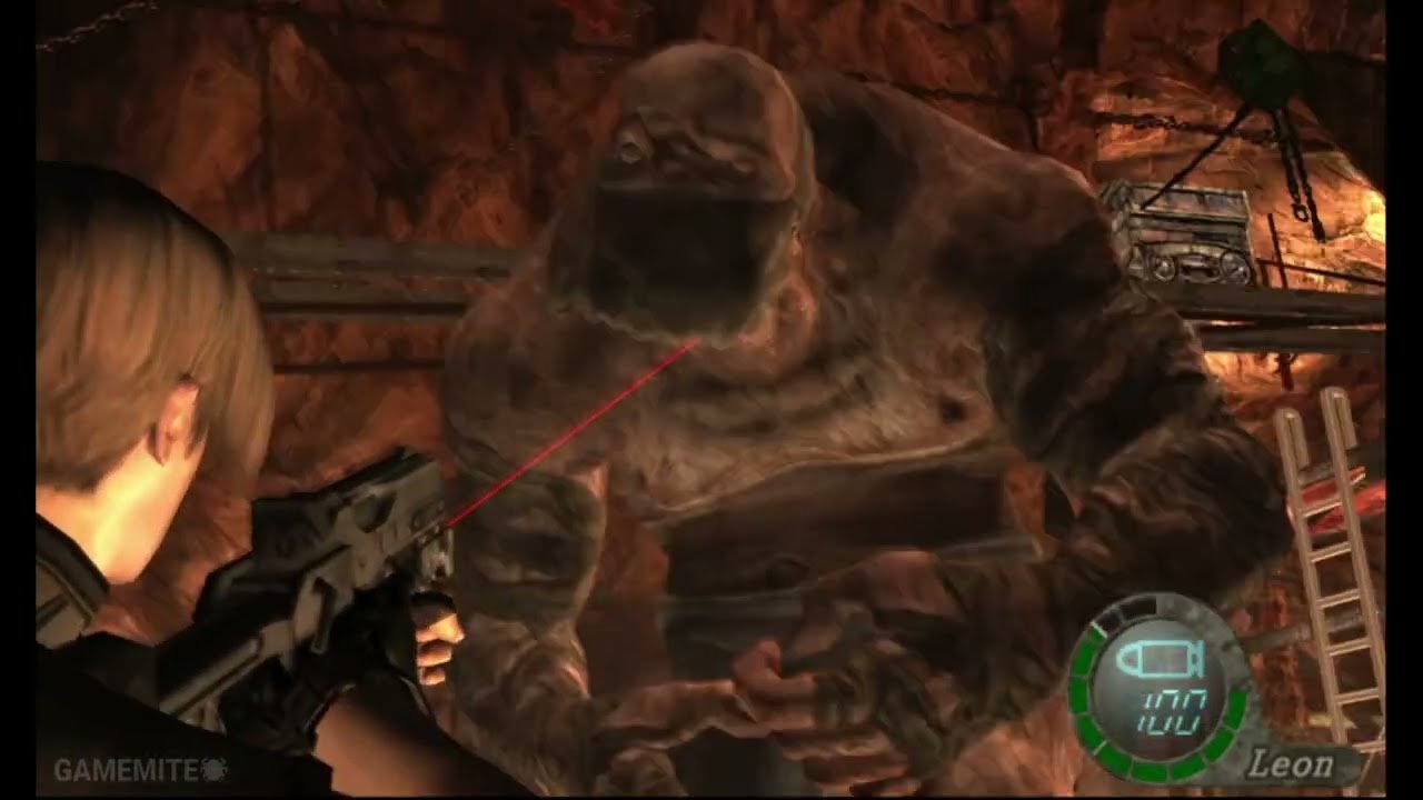 How To Beat The Two El Gigante In The Furnace In Resident Evil 4