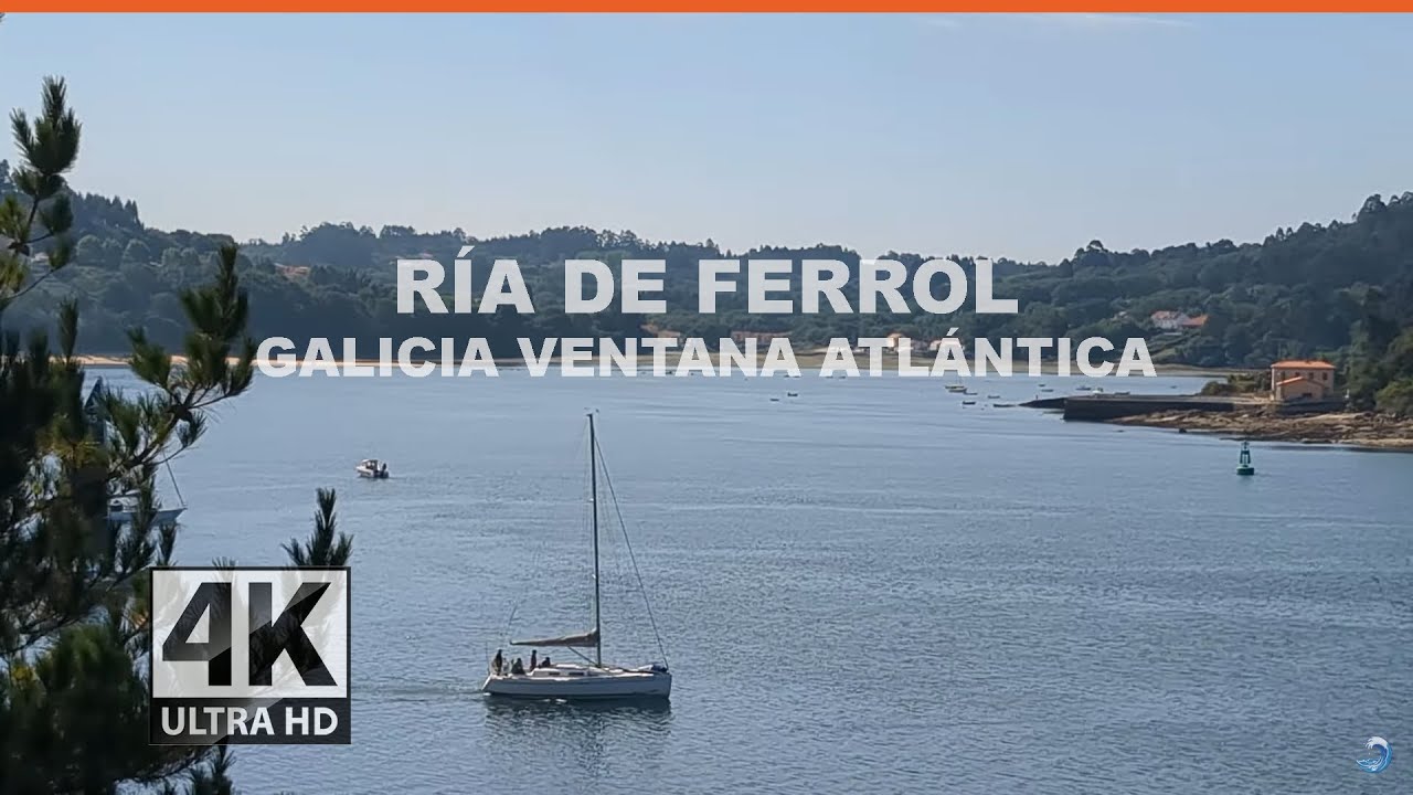 Ría de Ferrol. Conduciendo. Turismo Galicia 4k.