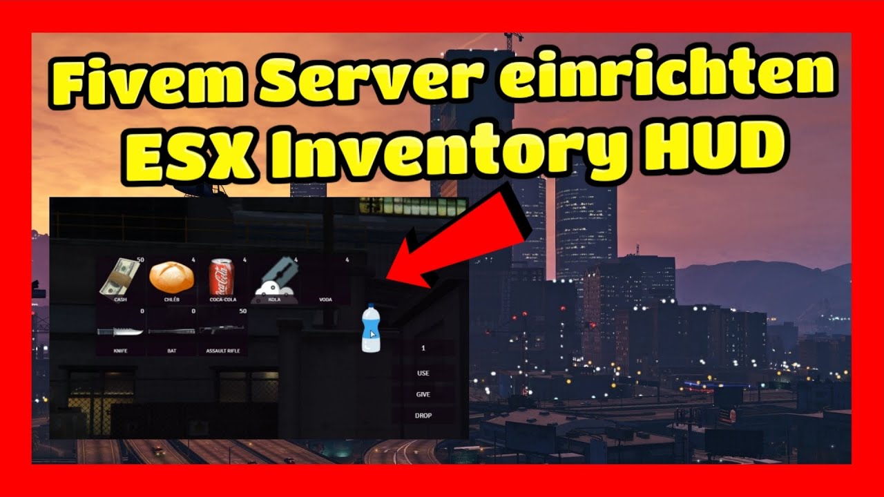 Fivem Server einrichten #7 Neues ESX Inventory HUD Installieren Tutorial