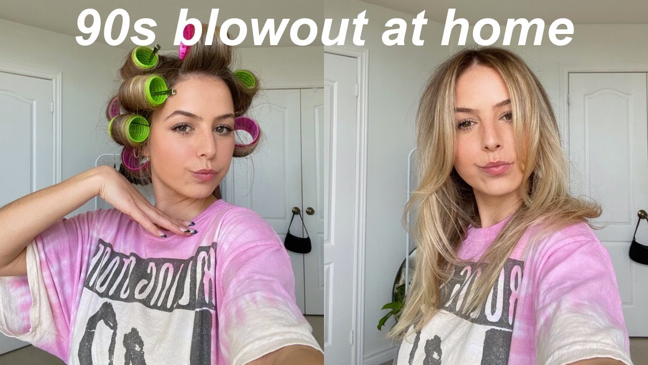 HOW TO: 90'S BLOWOUT W/ ROLLERS AT HOME