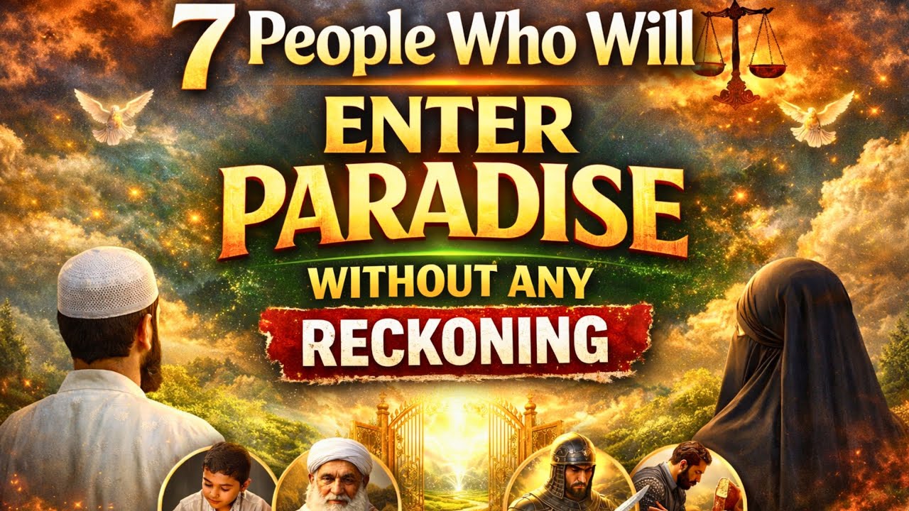7 People Who Will Enter Paradise Without Any Reckoning | Rise of Islamic History