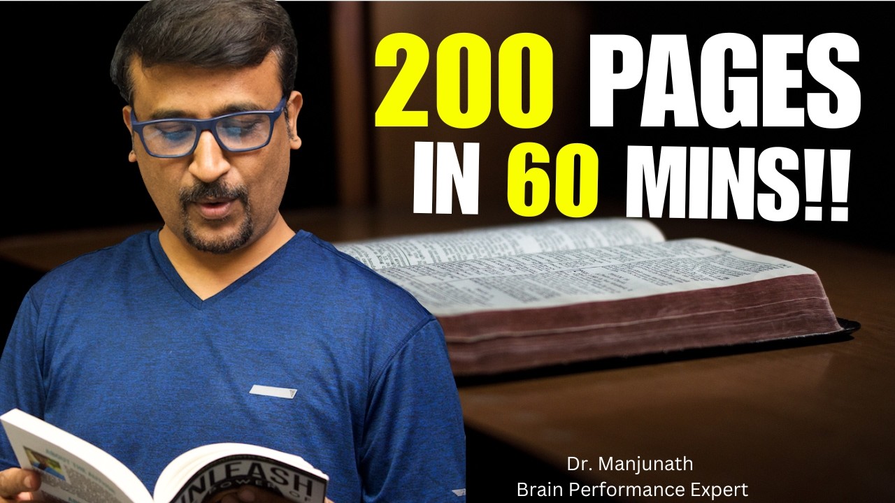 How to Read and Learn Faster 🚀| Read 200+ Pages in 60 mins🧠| Cognitive processing Framework