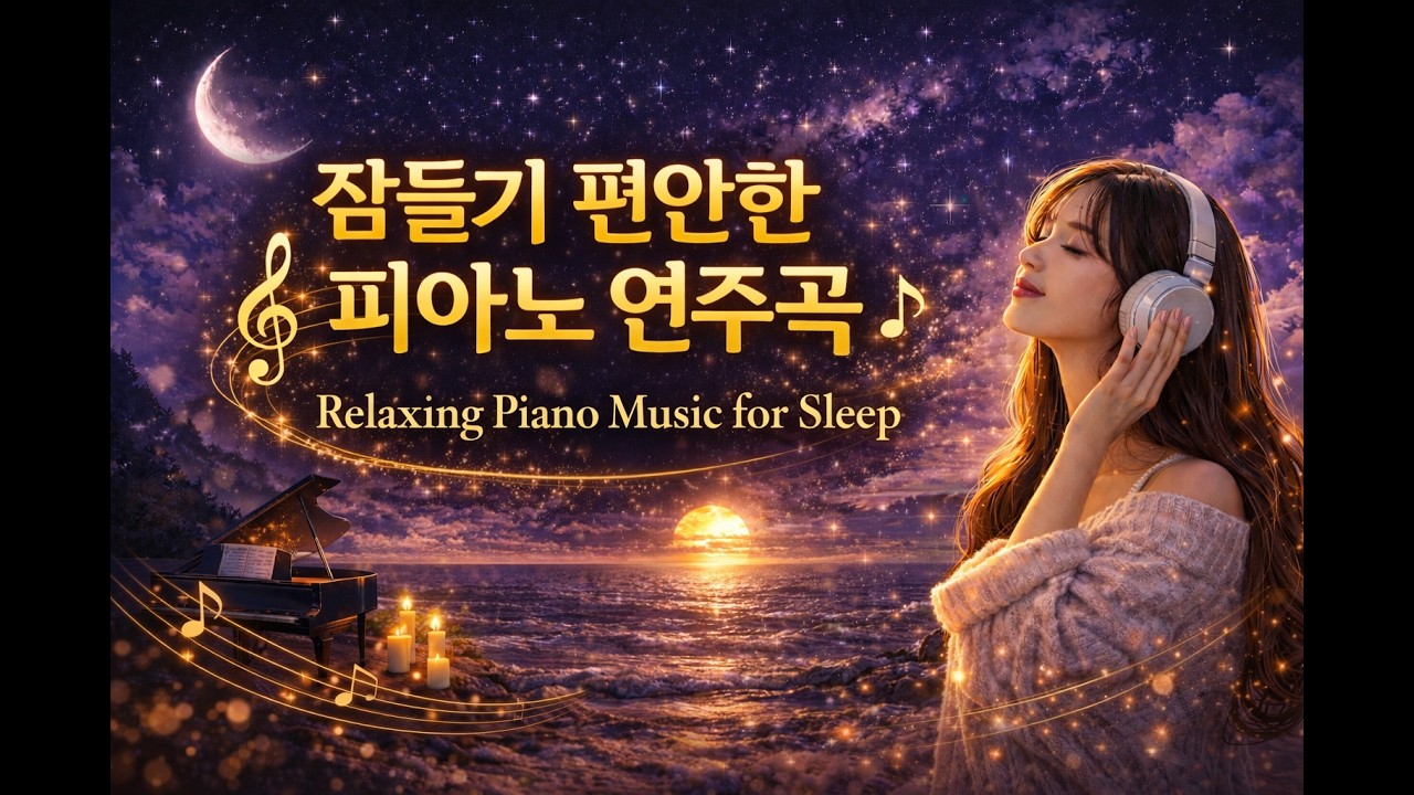 밤에 혼자 듣기 좋은 피아노연주곡, 힐링이되는,Relaxing Piano Instrumental Playlist