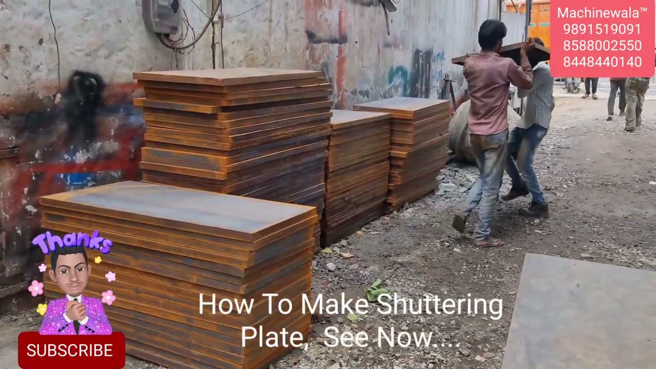 How to manufacturing (Shuttering Plate, Acro span, Prop Jacky, Pillar Frem) New Shuttering Material