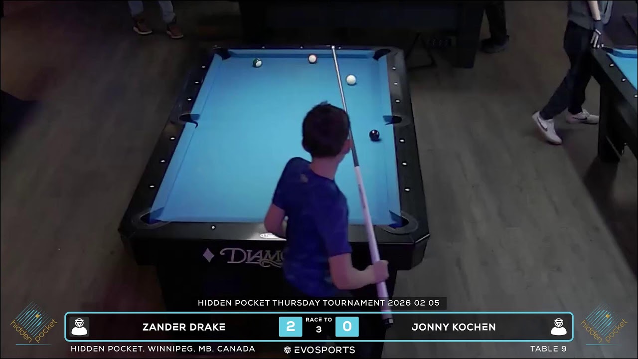 ZANDER DRAKE vs JONNY KOCHEN - HIDDEN POCKET - TABLE 9 | EvoSports
