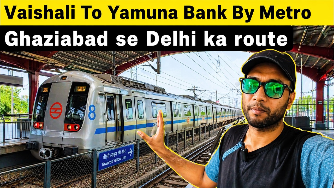🏙️ Ghaziabad to Delhi Metro Journey | Complete Vaishali Route Explained 🚇