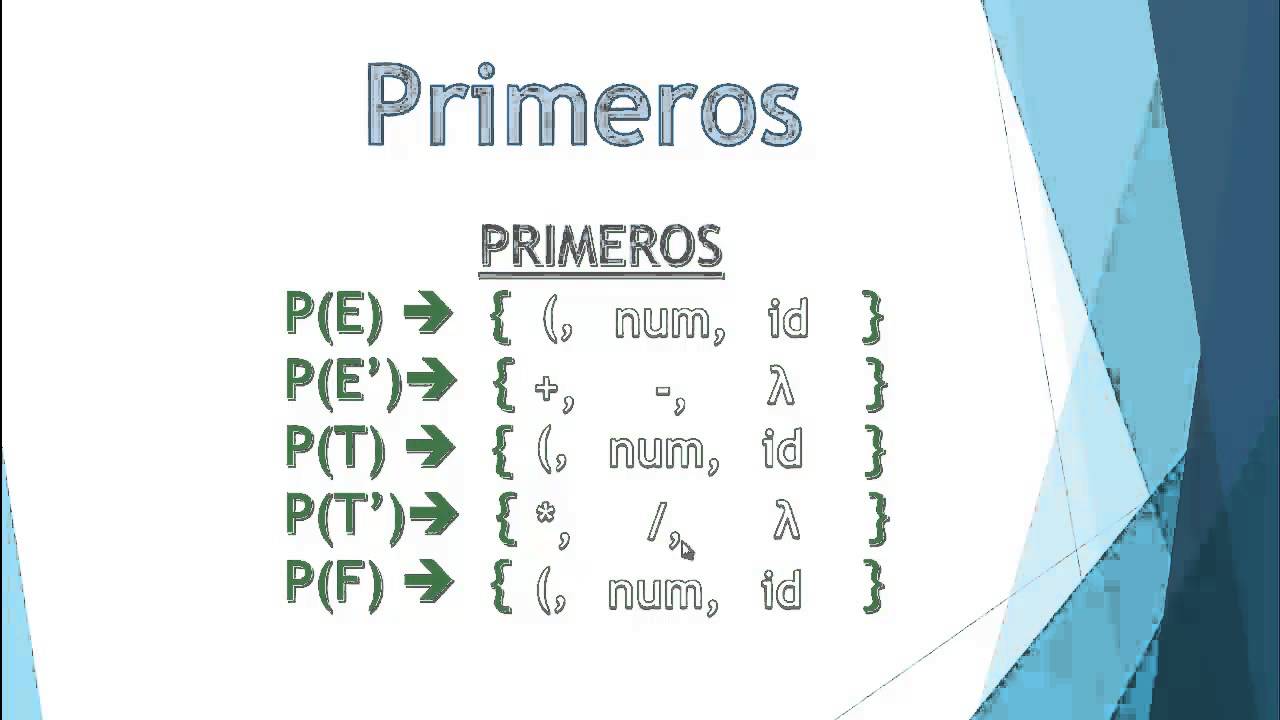 Tablas LL1 - Validar Cadenas con Tablas LL1 2/2