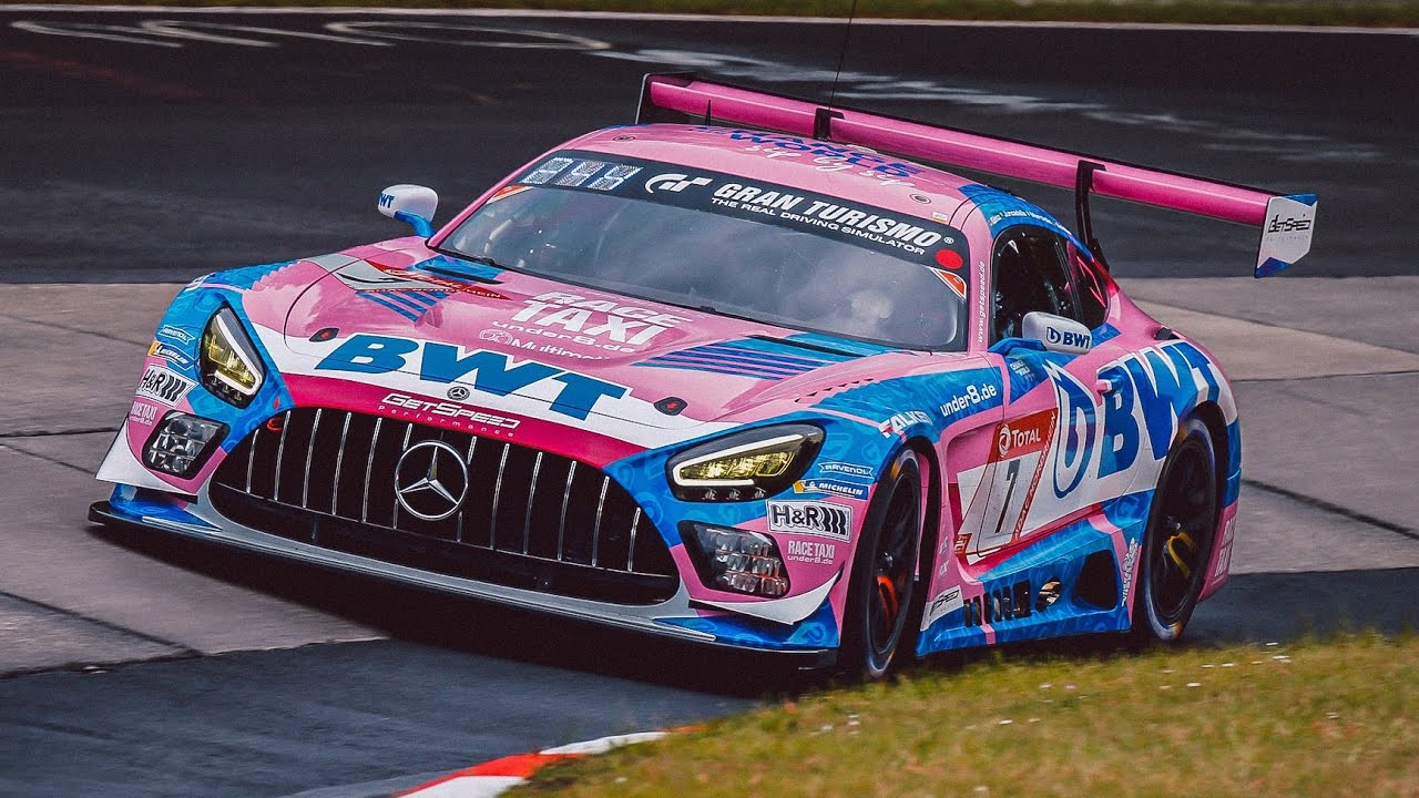 2021 24 Hours of Nürburgring - #7 Mercedes AMG Team Getspeed onboard restart