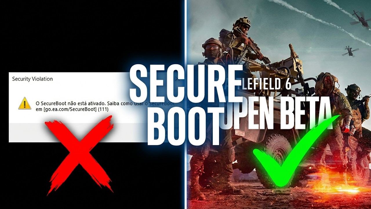 COMO CORRIGIR Erro de Secure Boot no BATTLEFIELD 6 Passo a Passo [2025]