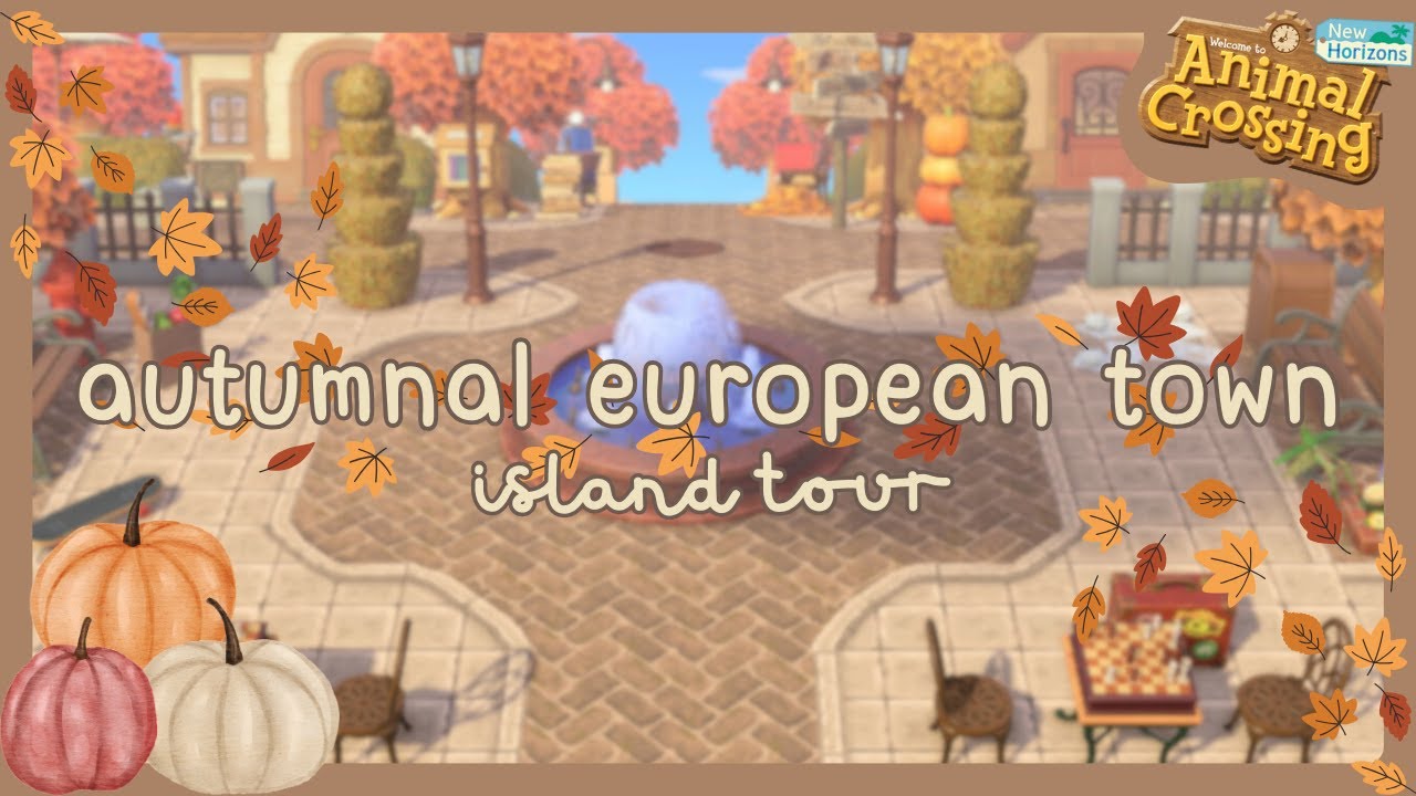 A EUROPEAN TOWN IN AUTUMN | ACNH ISLAND TOUR