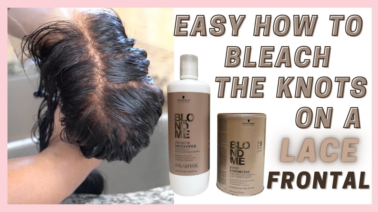 How To Bleach The Knots On A Lace Frontal |Beginner Friendly| 2020 |Taylor The Doll