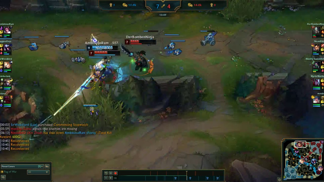 Nice Fiora double kill