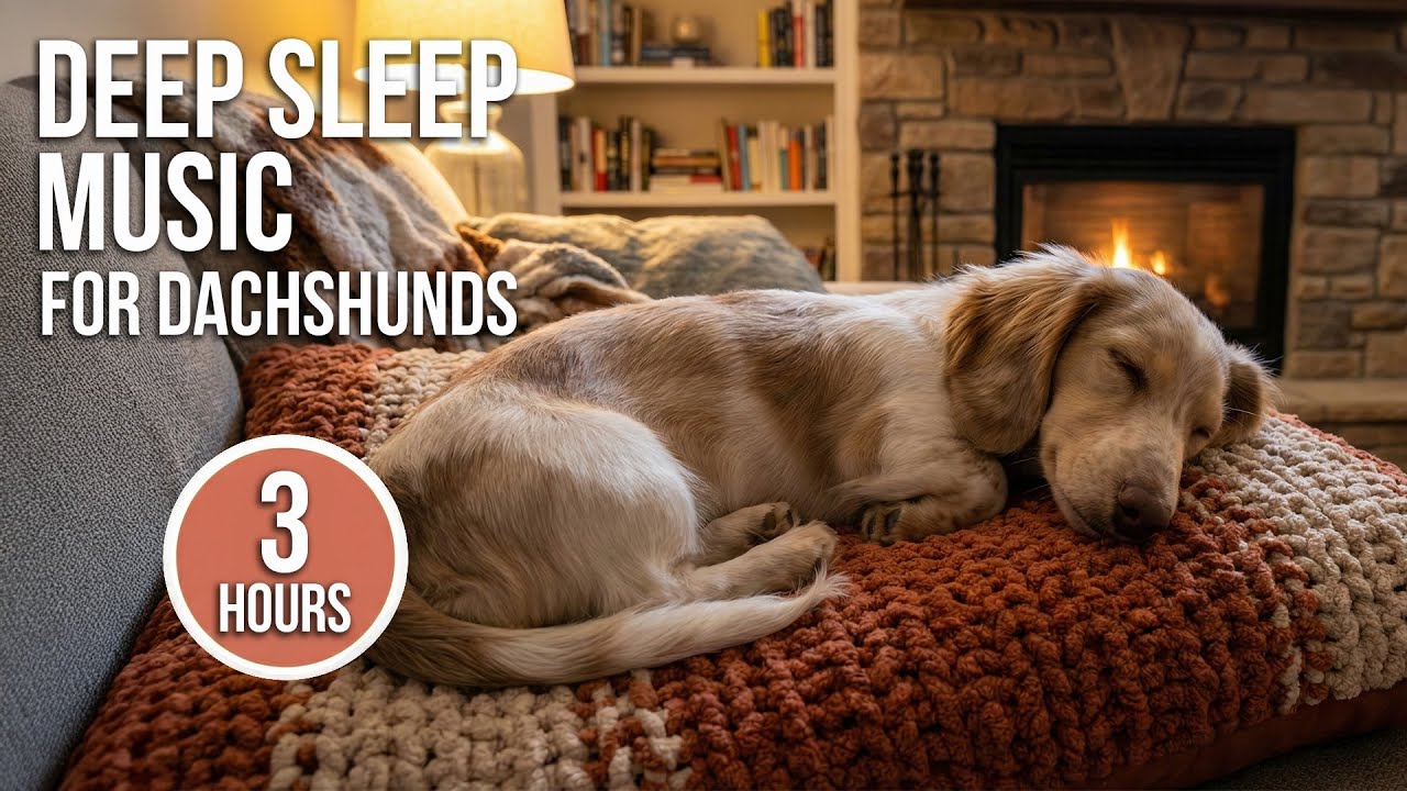 Calming Music for Dachshunds 🐶 Stop Barking & Separation Anxiety (3 Hours)