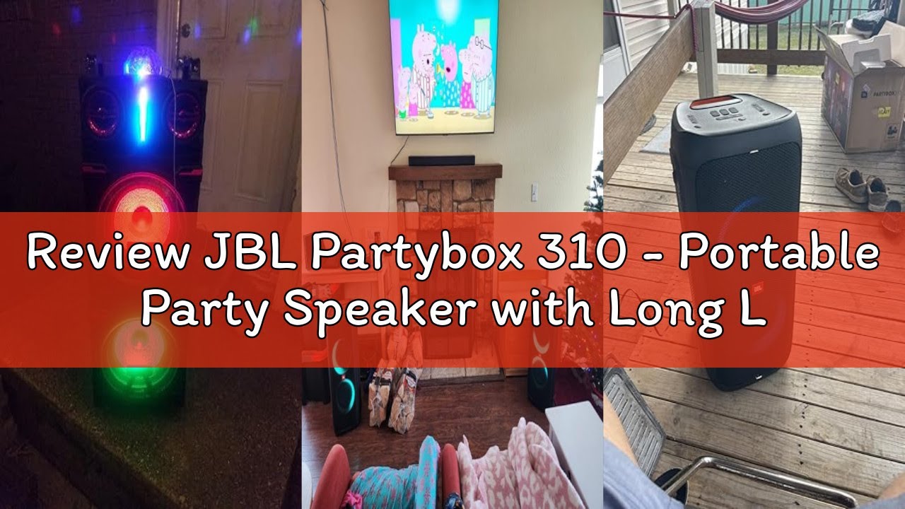Review JBL Partybox 310 - Portable Party Speaker with Long Lasting Battery, Powerful JBL Sound and E