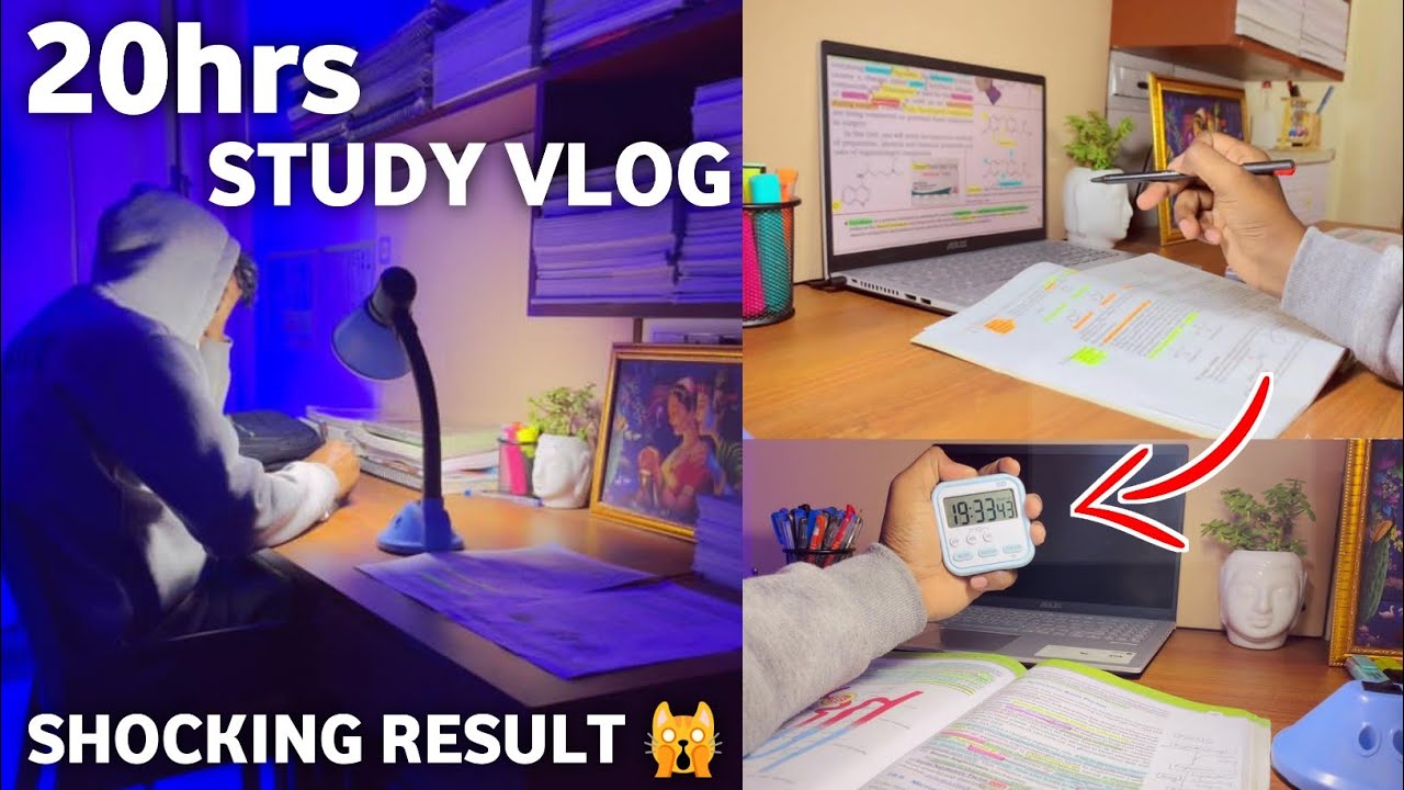 The Extreme 20 Hours Study Grind 🥵 | *Study Vlog* NEET 2026 Kota | Board Exam | Early Morning Study 