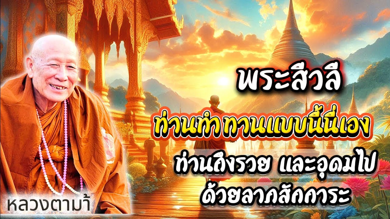 พระสีวิลีท่านทำทานแบบนี้นี่เองท่านถึงรวย และอุดมไปด้วยลาภสักการะ #หลวงตาม้า #ธรรมะ #คาถามหาจักรพรรดิ