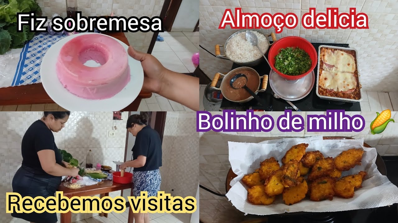 Nosso Domingo em casa recebemos visitas 