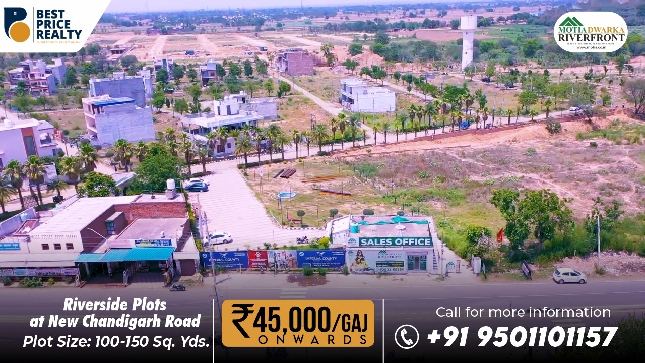 Motia Dwarka Riverfront Kurali | Riverside Residential & Commercial Plots Starting ₹45,000/Gajj