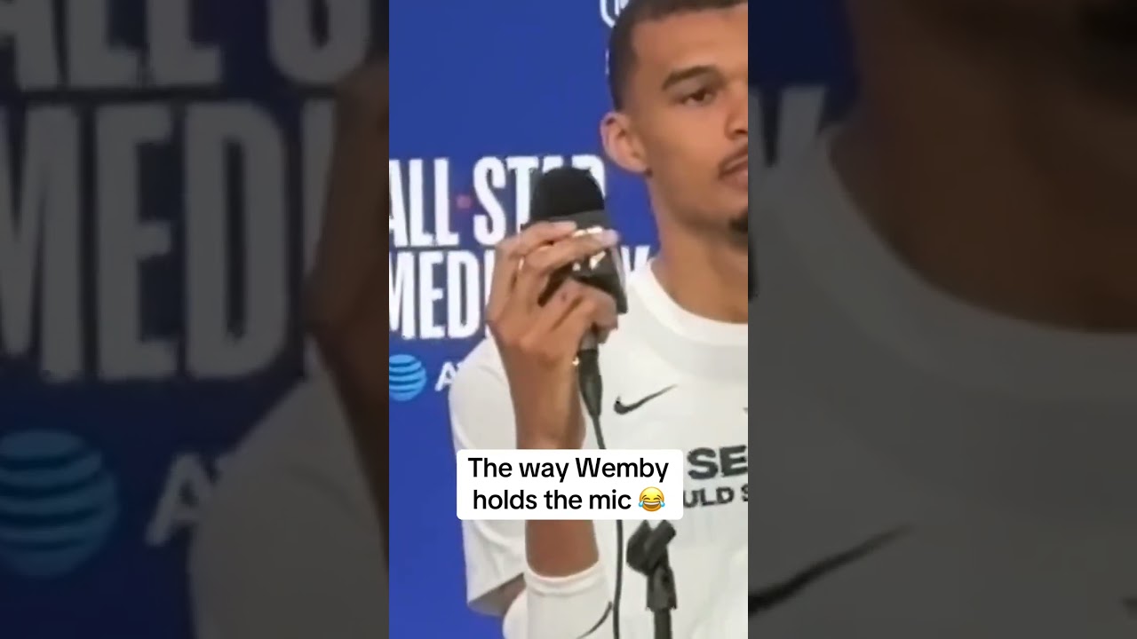 Somebody get Wemby a bigger mic 🤣