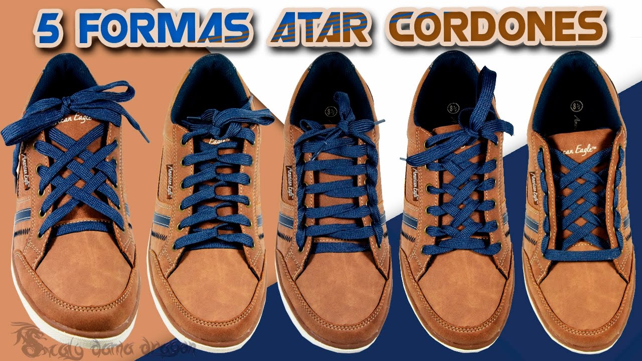 5 Divertidos Diseños  de amarrarse  los cordones o agujetas de los Zapatos | DIY