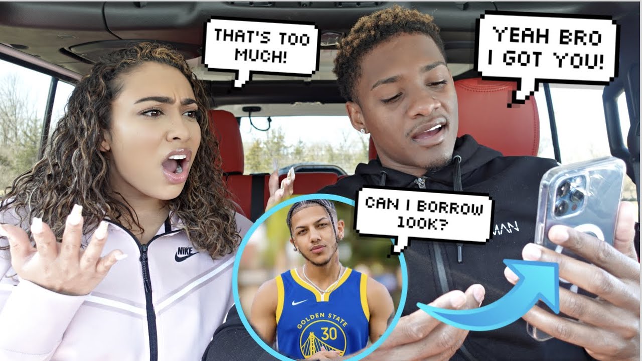 OFFERING OUR SAVINGS TO A FRIEND TO SEE HOW MY GIRLFRIEND REACTS!! *HILARIOUS*