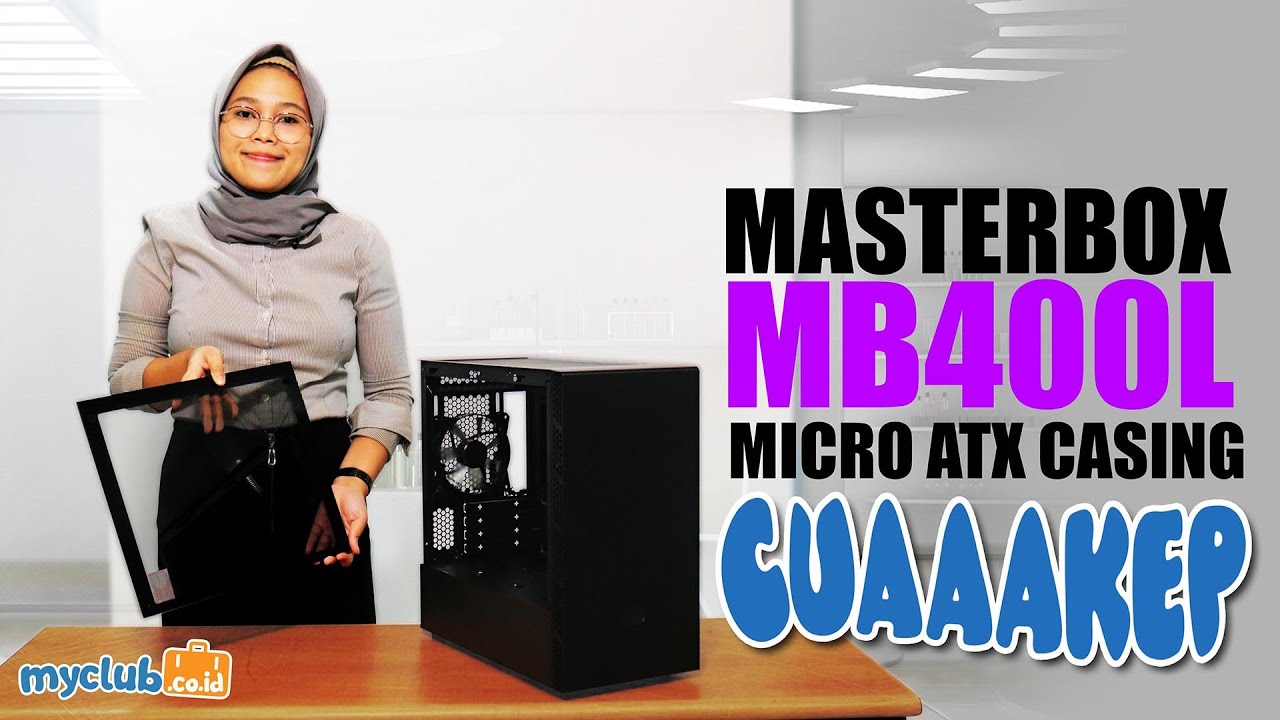 MasterBox MB400L - Casing Micro ATX Cuakkeeep Bingits (Bahasa Indonesia)