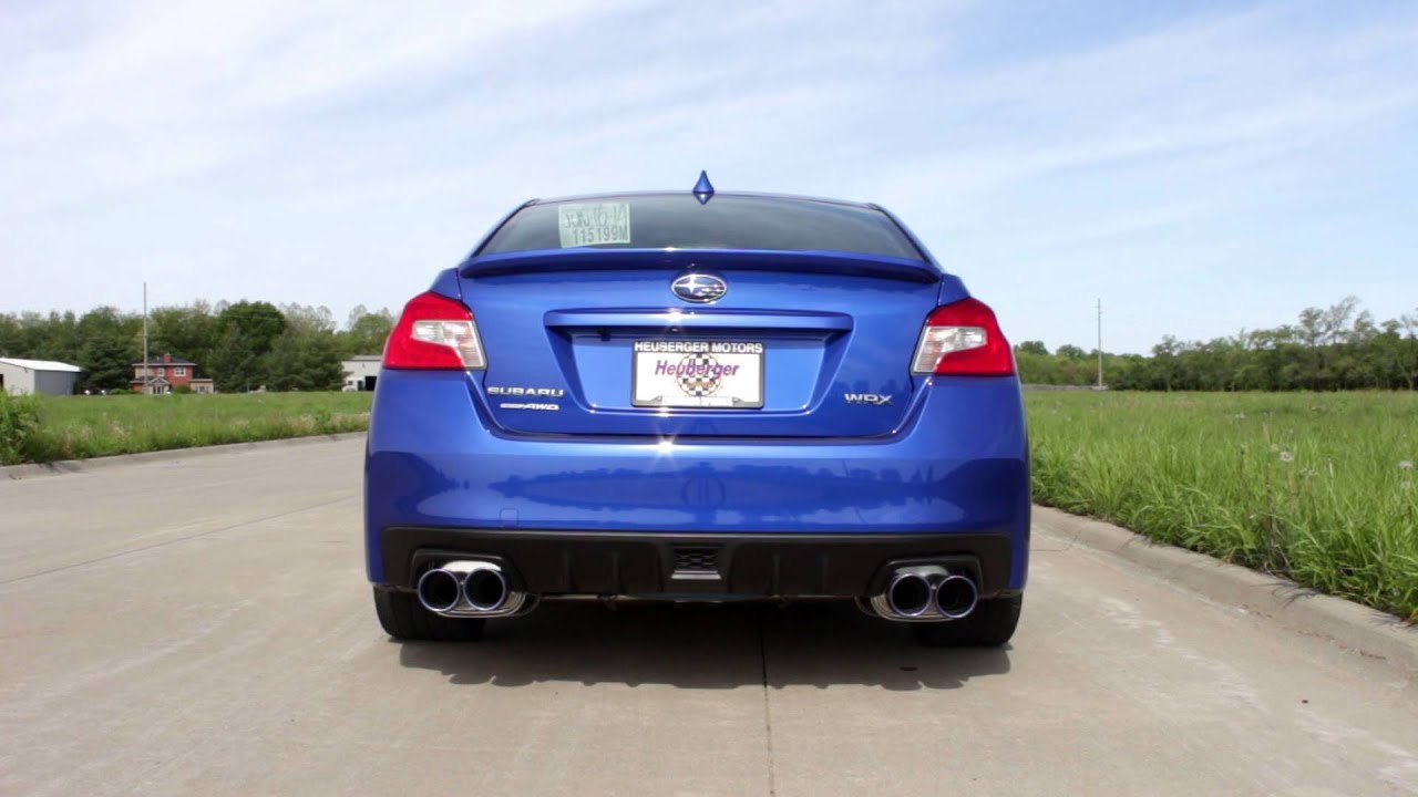 SubiSpeed - 2015 WRX Invidia Q300 Quad TI Tipped Cat Back Exhaust - Rev's and Drive by's.