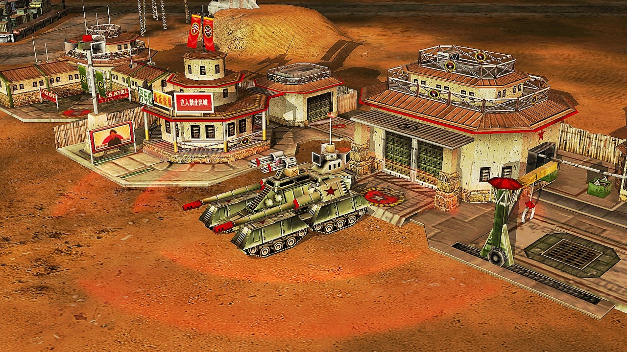 Китайский босс против трех сносчиков GLA - Command & Conquer Generals Apocalyptic