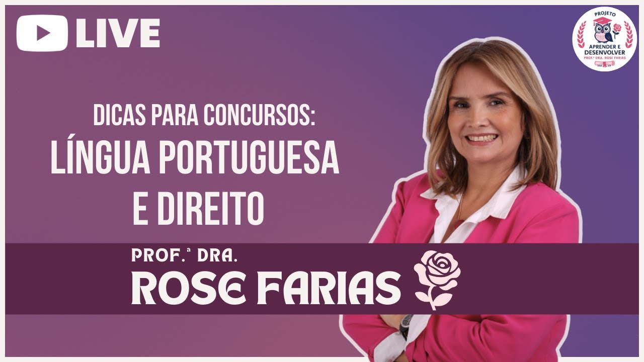 AULA DE LÍNGUA PORTUGUESA E DIREITO PARA CONCURSOS