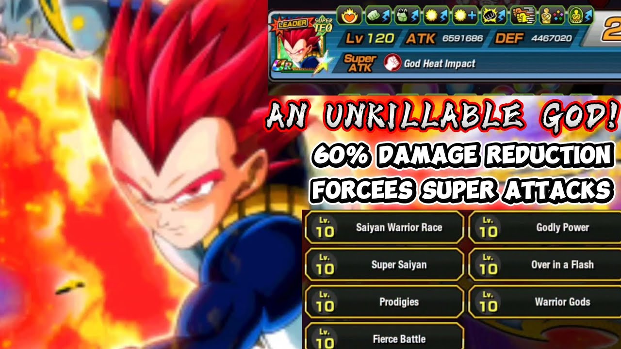 (Dokkan Sparking) THE GOD OF THE GAME IS STILL AMAZING! Teq Super Saiyan God Vegeta Showcase