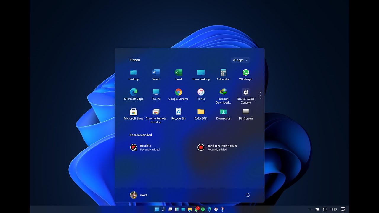 Windows 11 small taskbar
