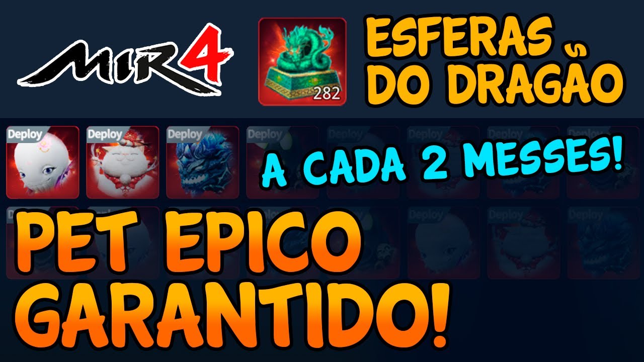 MIR4 - Pet Épico GARANTIDO a cada 02 messes - E como farmar itens, livros e pets épicos