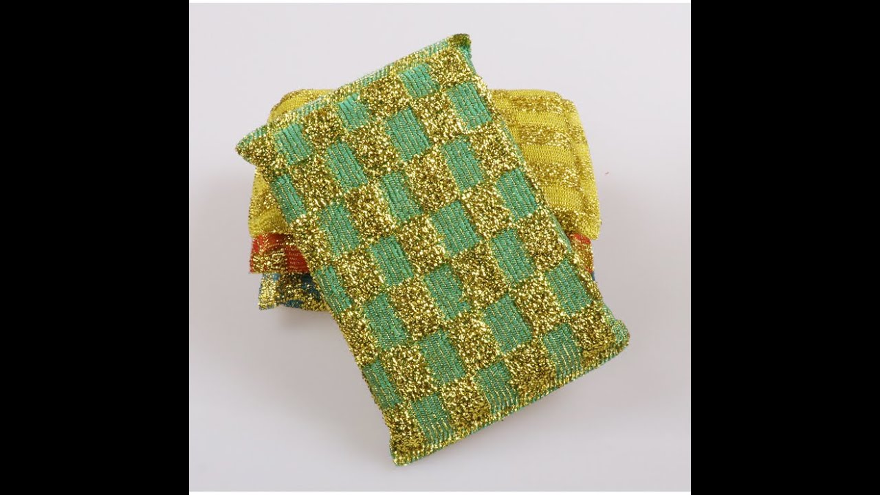 jacquard scrub pad kitchen scrubber knitting machine