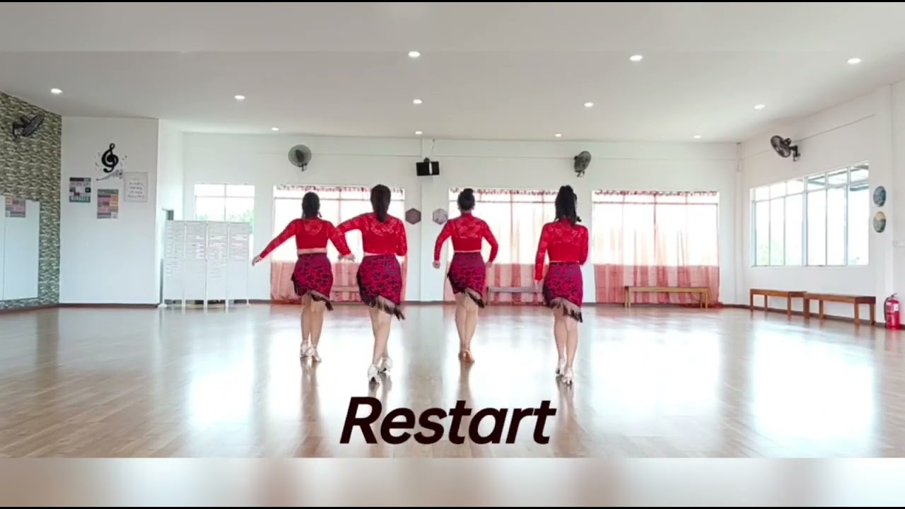 Wo De Xin Li Cha Cha Demo By Instructors of Umamalo Line Dance