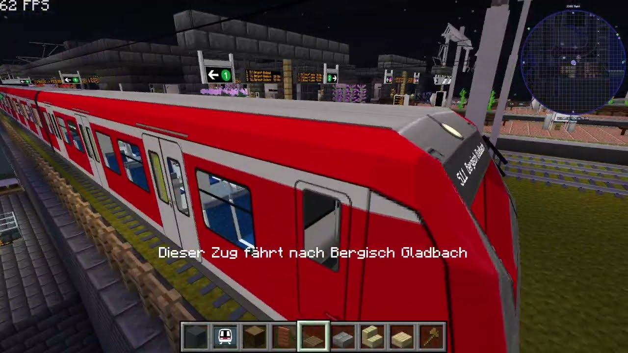 Minecraft Transita Magnifico Projekt Heute Fahren wir mit der S11 von Köln nach Bergisch Gladbach