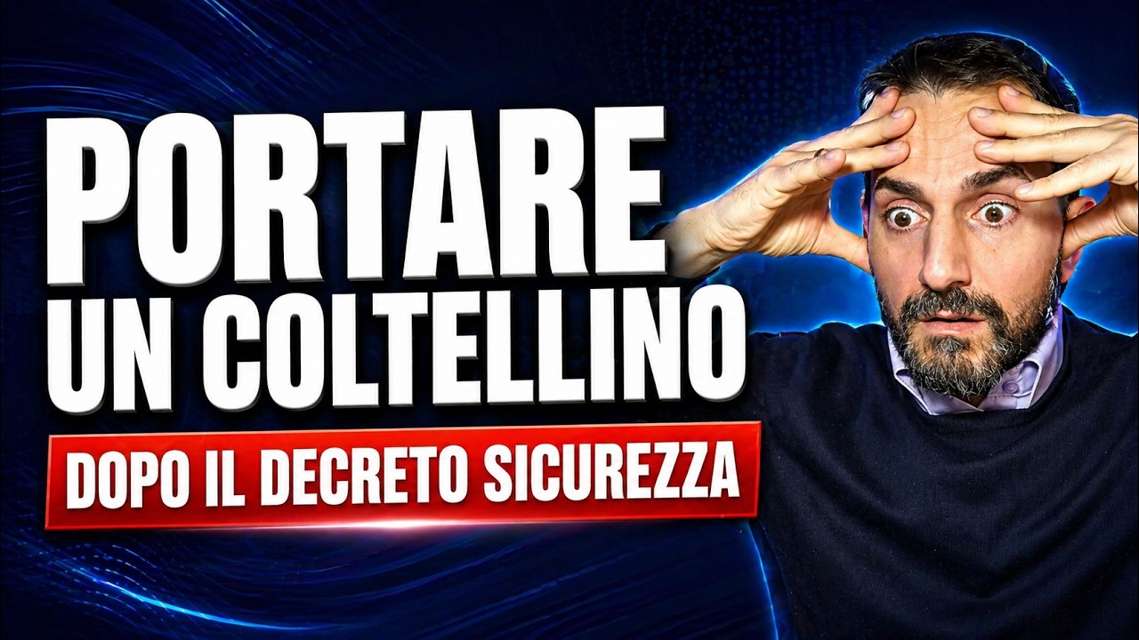 Attenzione al COLTELLINO SVIZZERO: le nuove regole del DECRETO SICUREZZA | Avv. Giuseppe Di Palo