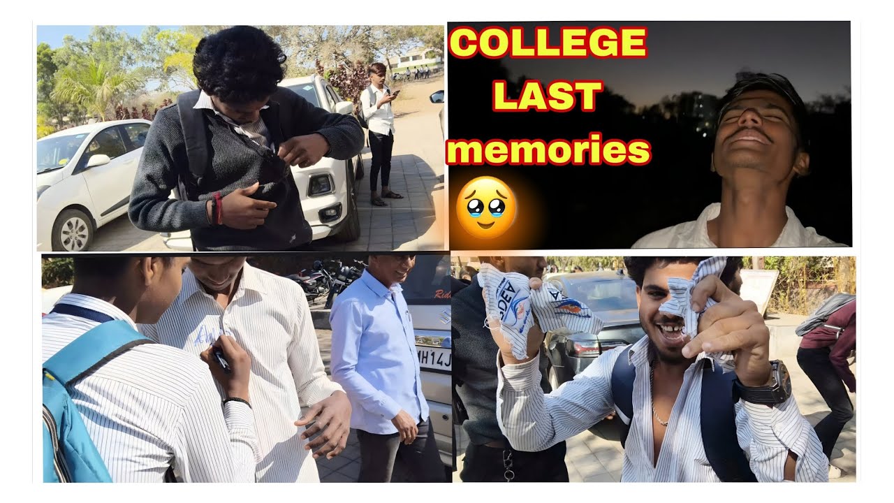 COLLEGE LAST DIN OUR LAST MASTI 🥹😂