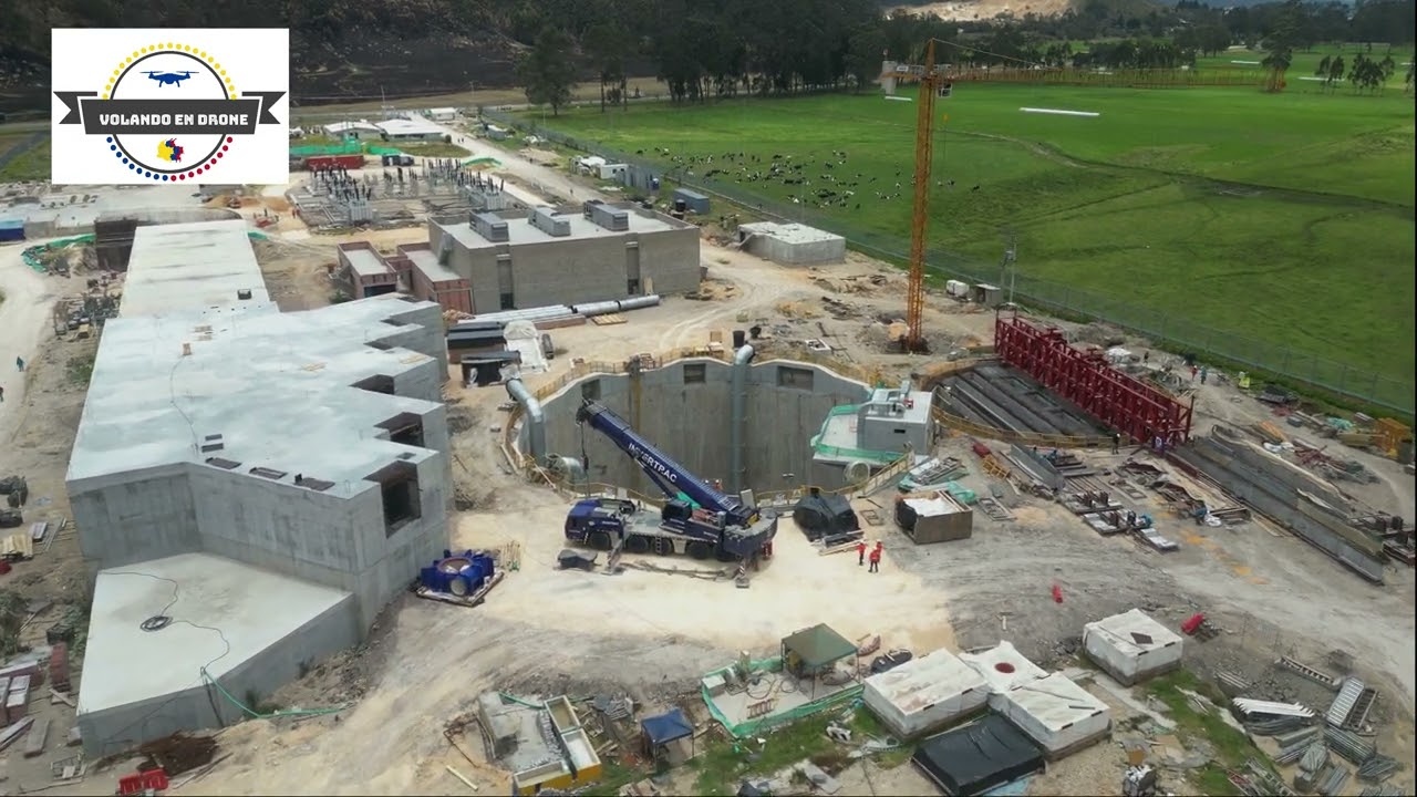 VOLANDO EN DRONE 4K - ESTACION ELEVADORA DE AGUAS RESIDUALES EEAR CANOAS