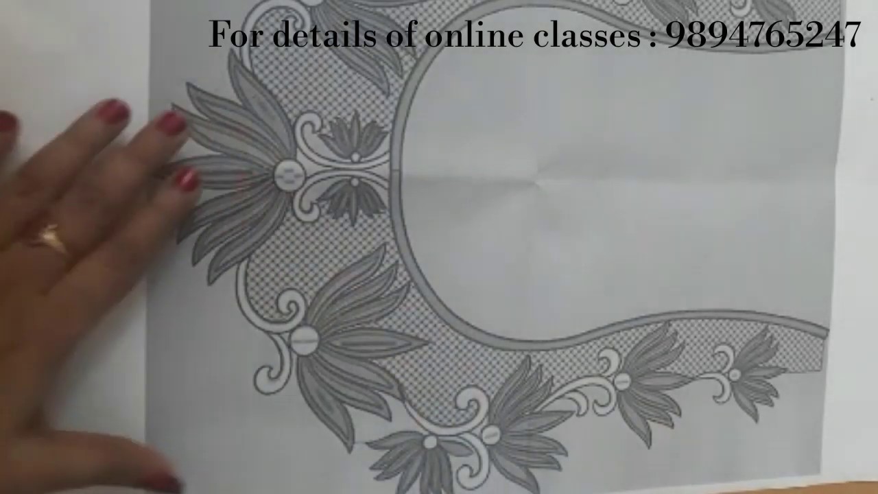 How to take aari blouse design from online